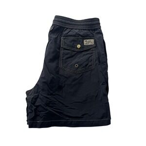 Polo Ralph Lauren Mens Navy Blue Swim Trunks Mesh Lined Pony Logo Size M